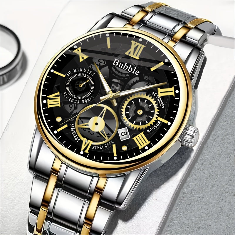 Men'S Casual Outfit Combo + Free Skeleton Watch