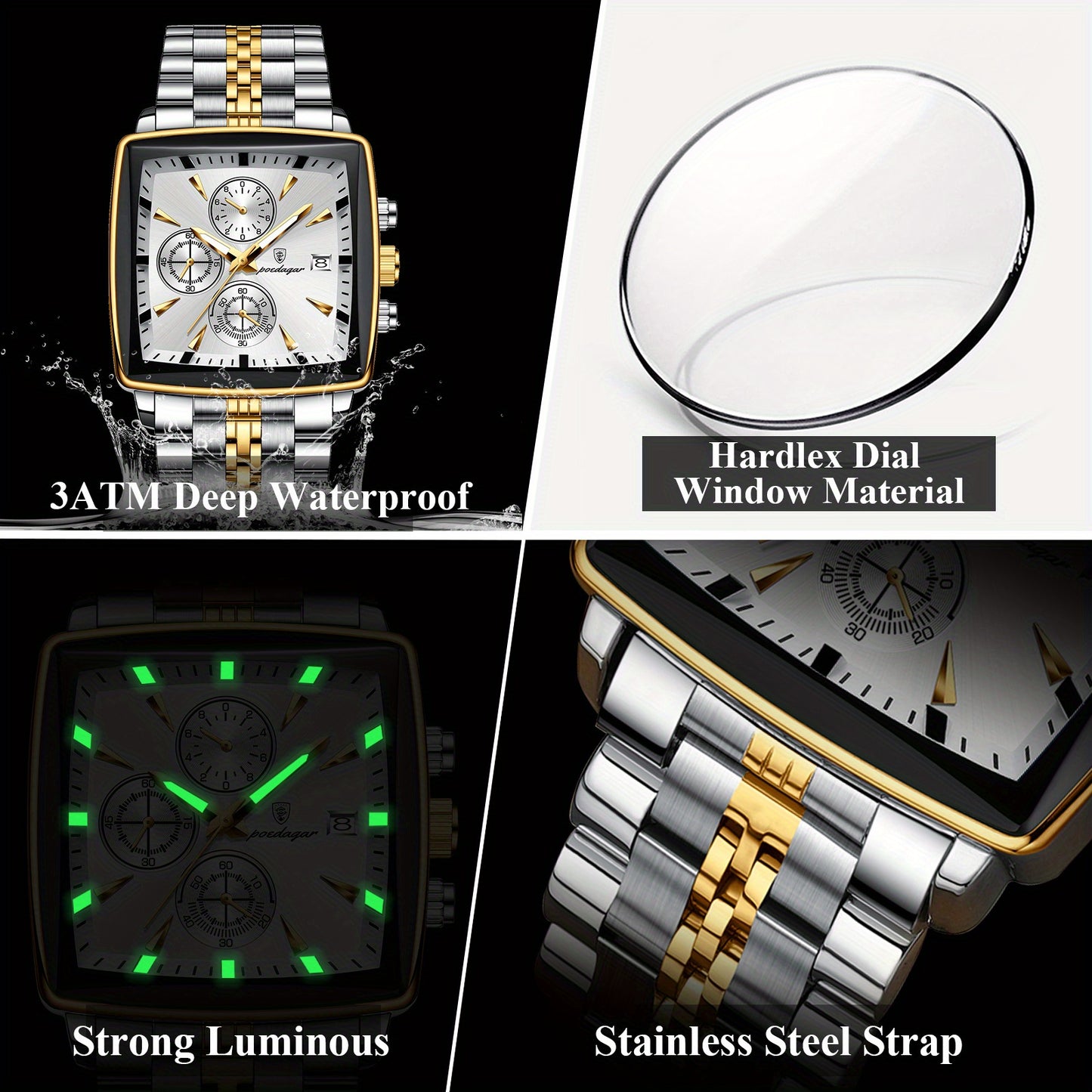Poedagar Casual Sports Watch: Buy One, Get Two