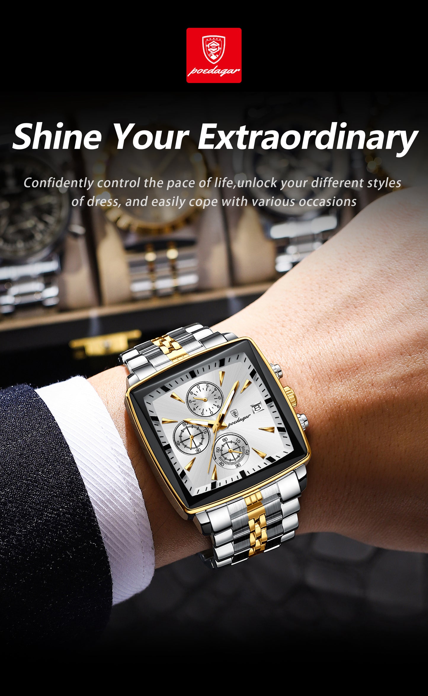 Poedagar Casual Sports Watch: Buy One, Get Two