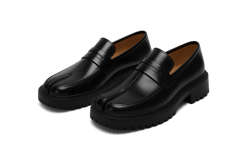 Maganda Split Toe Leather Loafers - Unisex Elegance