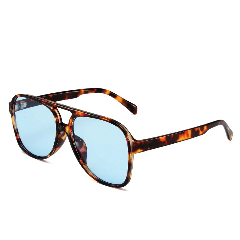 Vintage Oversized Sunglasses Women Fashion Brand Big Frame Sun Glasses Female Yellow Ins Trends Pilot Eyewear Oculos De Sol