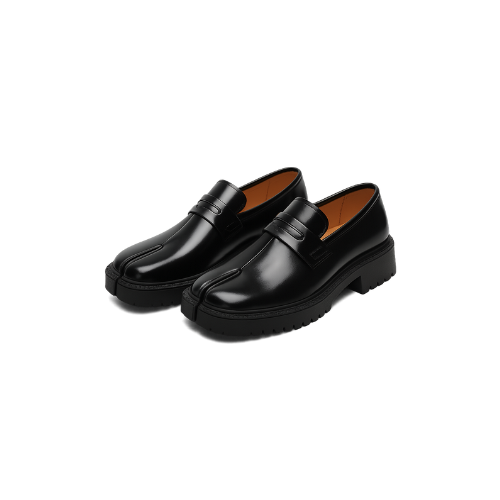 Maganda Split Toe Leather Loafers - Unisex Elegance