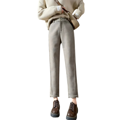 Exquisite High-Waisted Tweed Pants - Autumn/Winter 2025