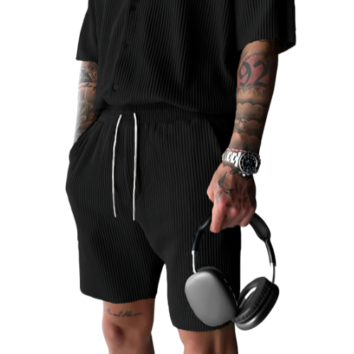 Elegant Men's Summer Casual Knit Shorts