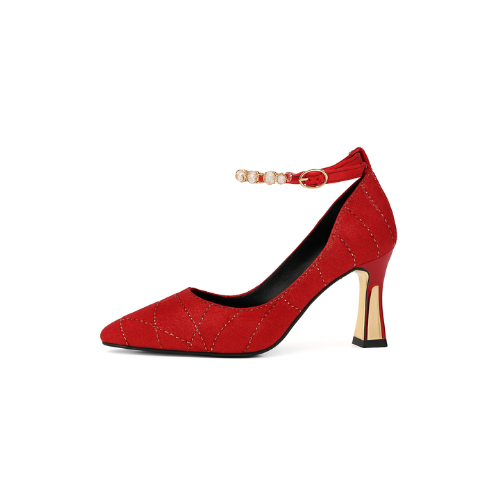 Exquisite Beaded Mary Jane Heels - 2024 Fashion Trend