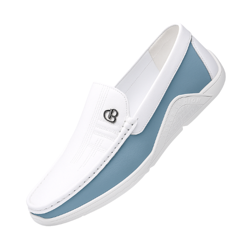 Elegant Men's Leather Loafers - Slip-On Comfort & Style