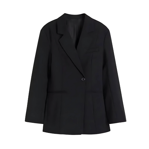 Elegant Oversize Women's Blazer - Spring Office Essential