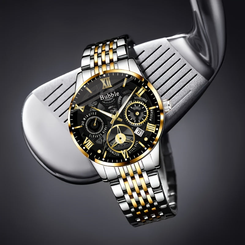 Men'S Casual Outfit Combo + Free Skeleton Watch