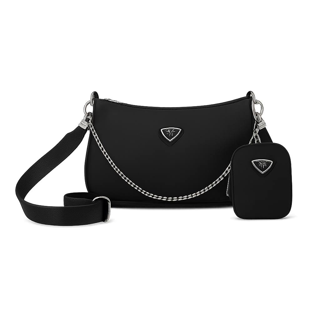 Elegant Nylon Crossbody Bag - Versatile Fashion Statement