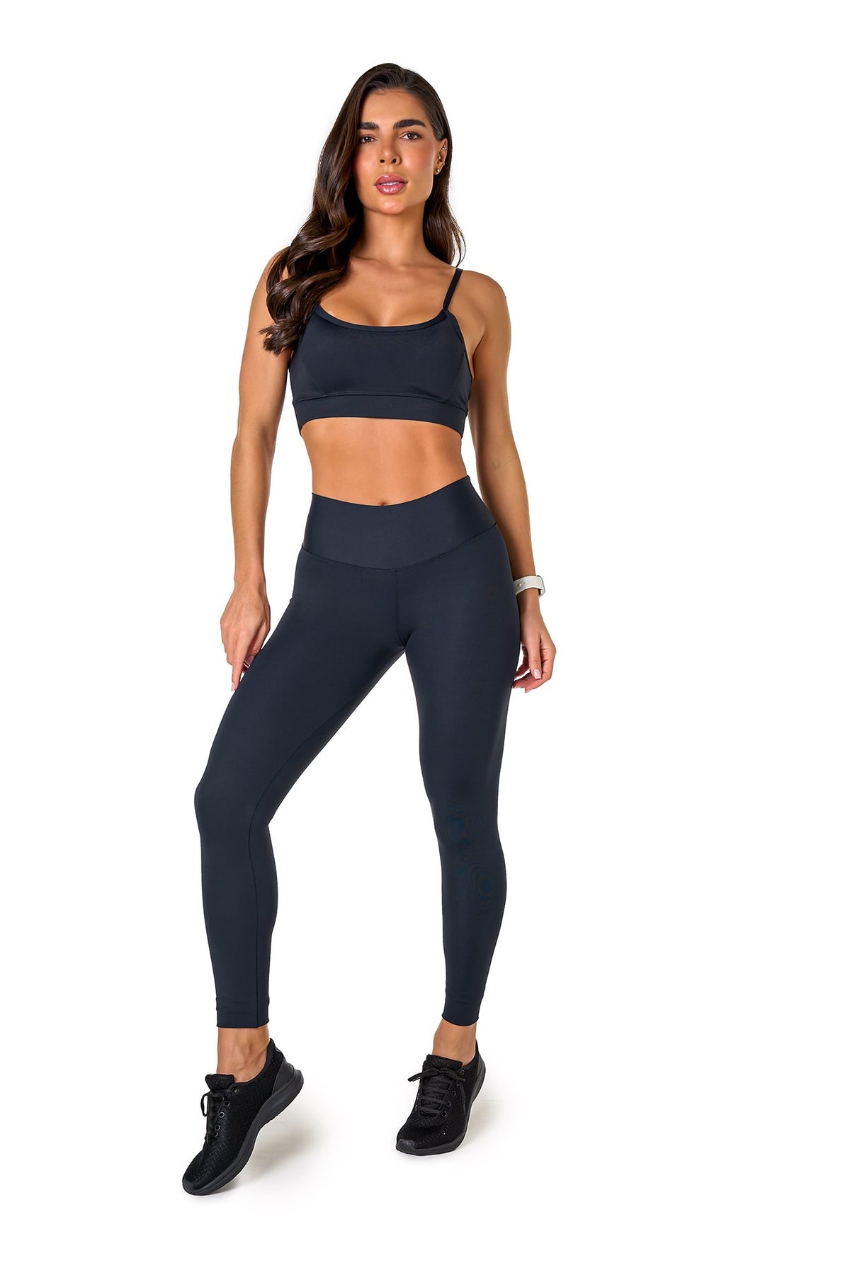 Basic Polyamide Leggings - Black