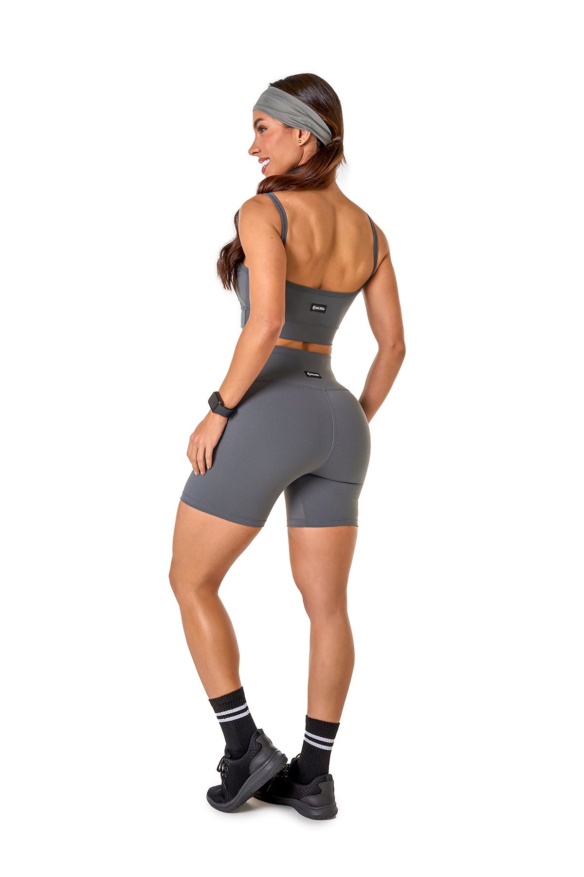 Basic Polyamide Shorts Set - Grey
