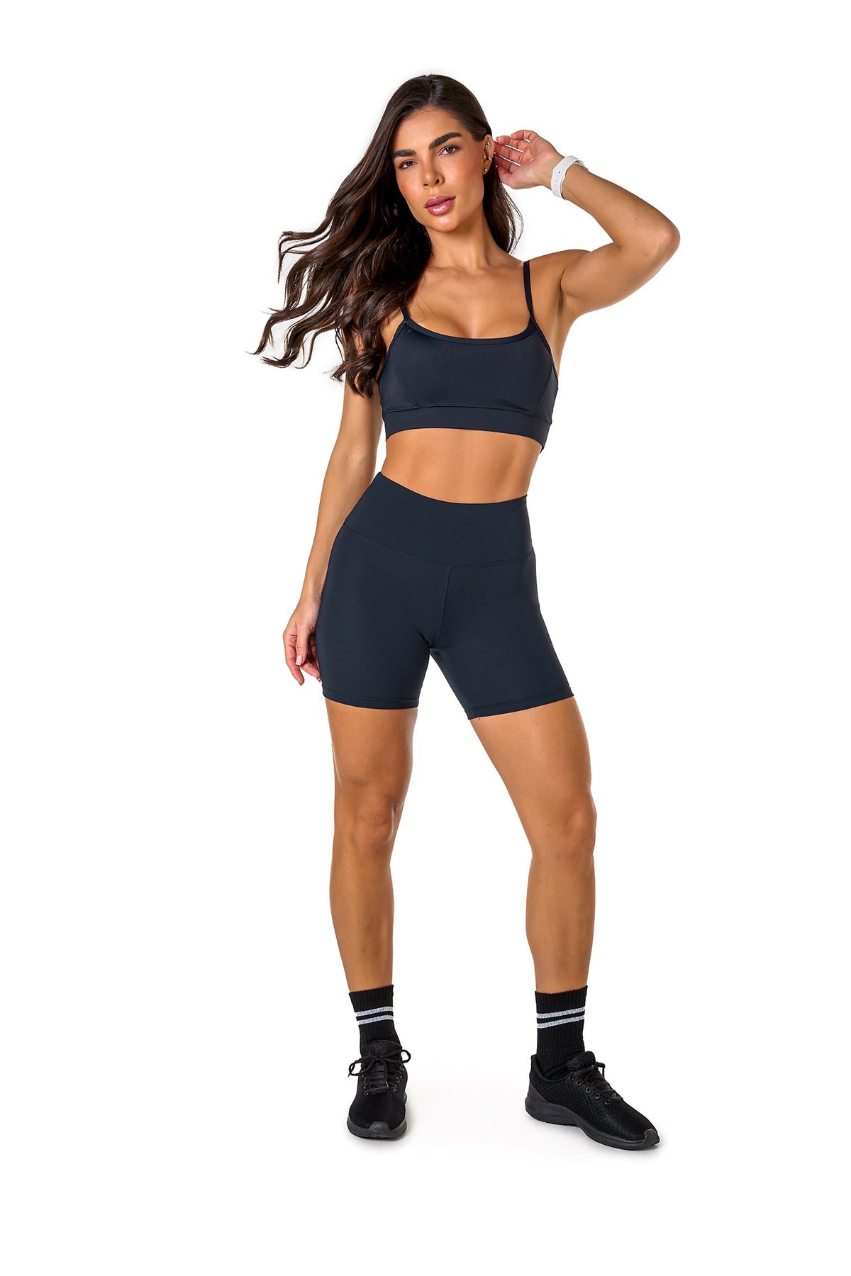 Basic Polyamide Sports Bra - Black
