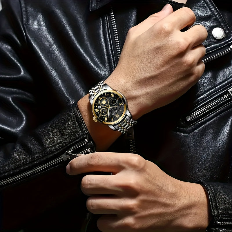 Men'S Casual Outfit Combo + Free Skeleton Watch