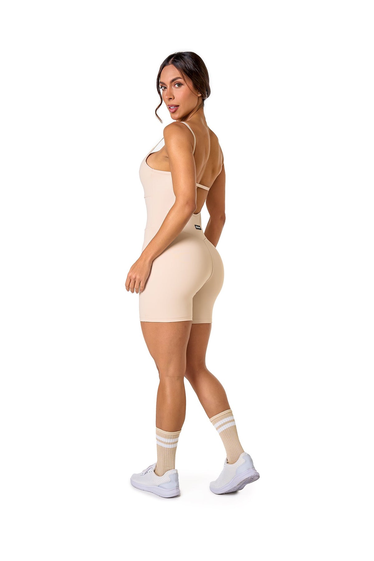 Polyamide Short Unitard - Off White