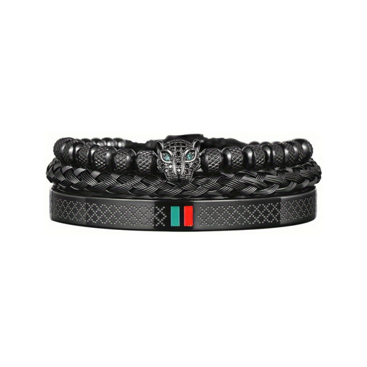 *BLACK FRIDAY OFFER* Leopard Head Luxury Men's Bracelet. {Buy One, Get Two}