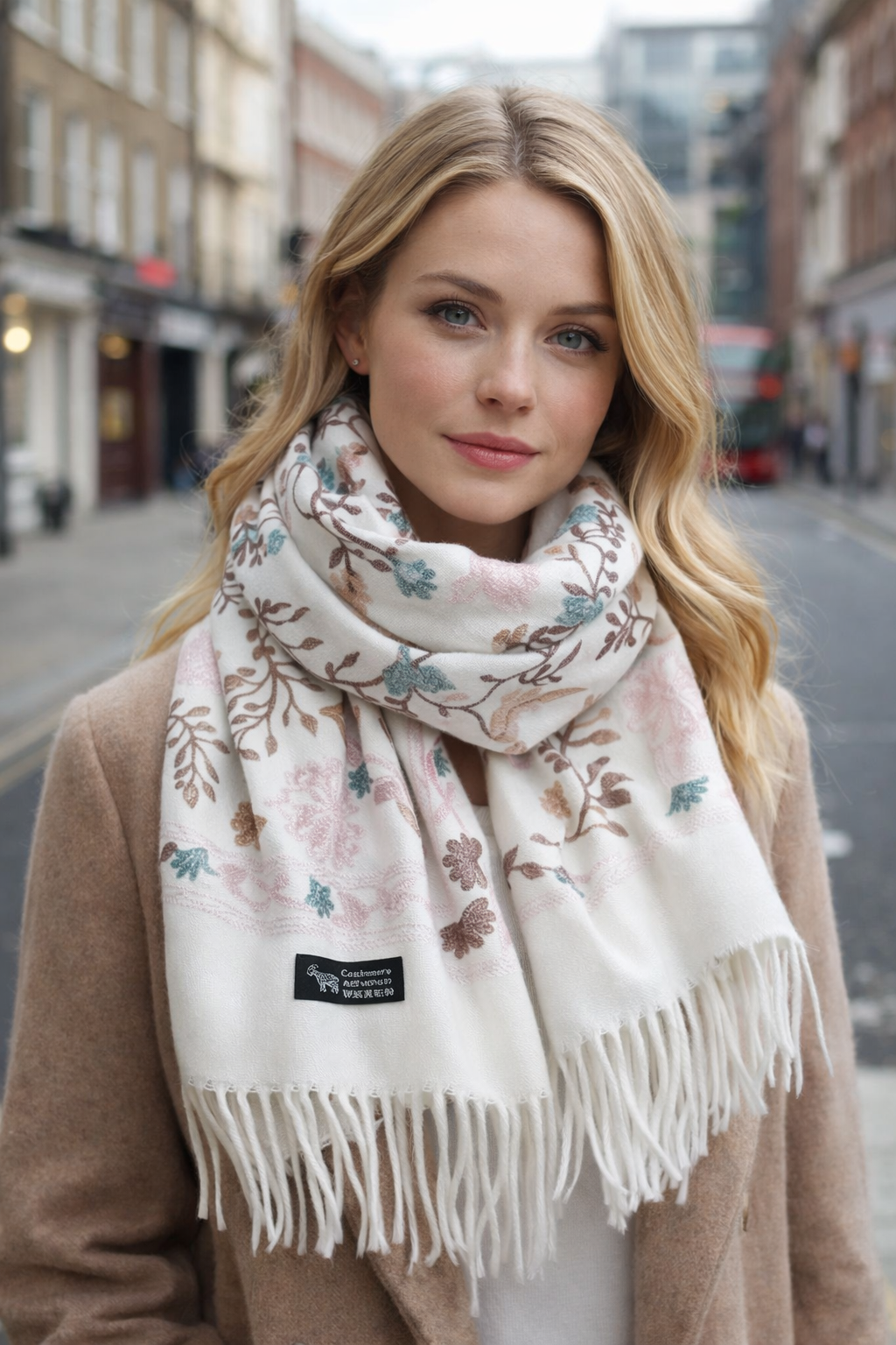 Elegant Winter Cashmere Scarf