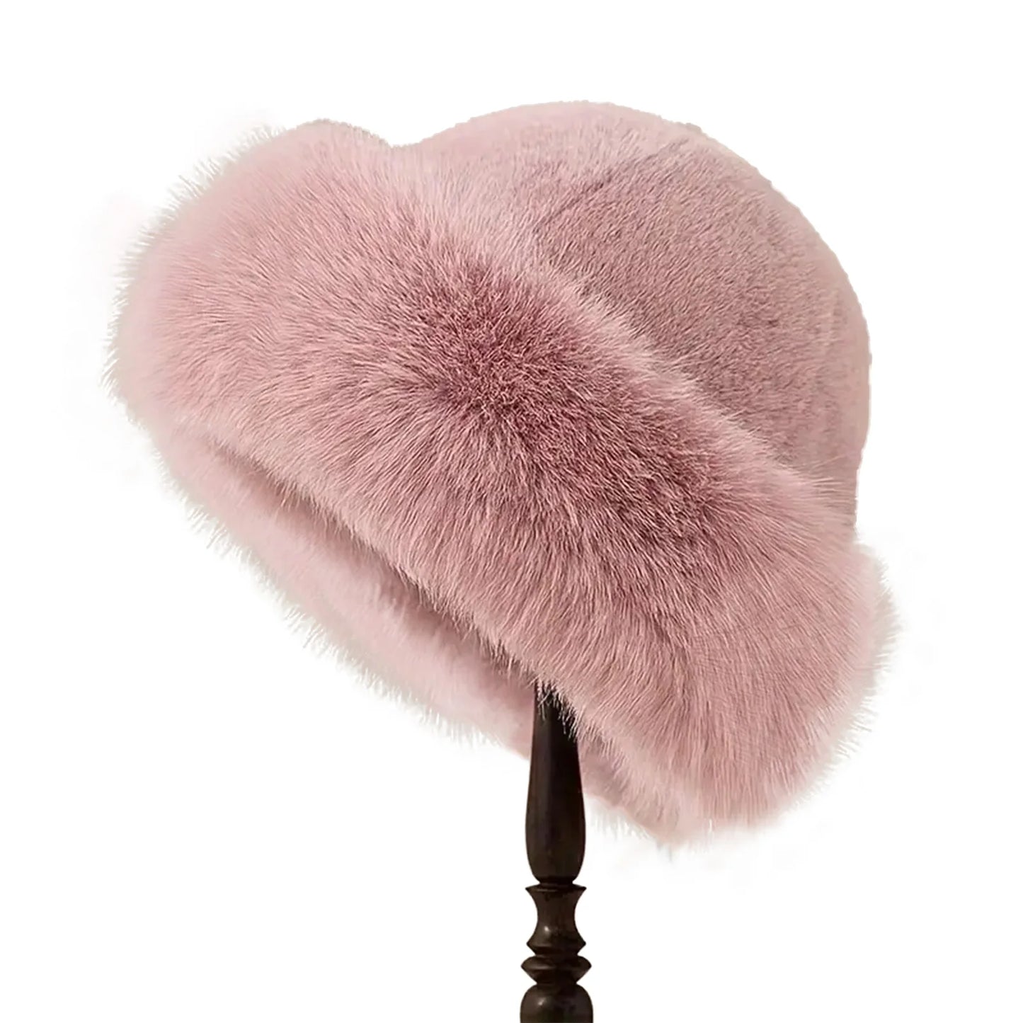 Thicken Plush Warm Fur Hat for Women