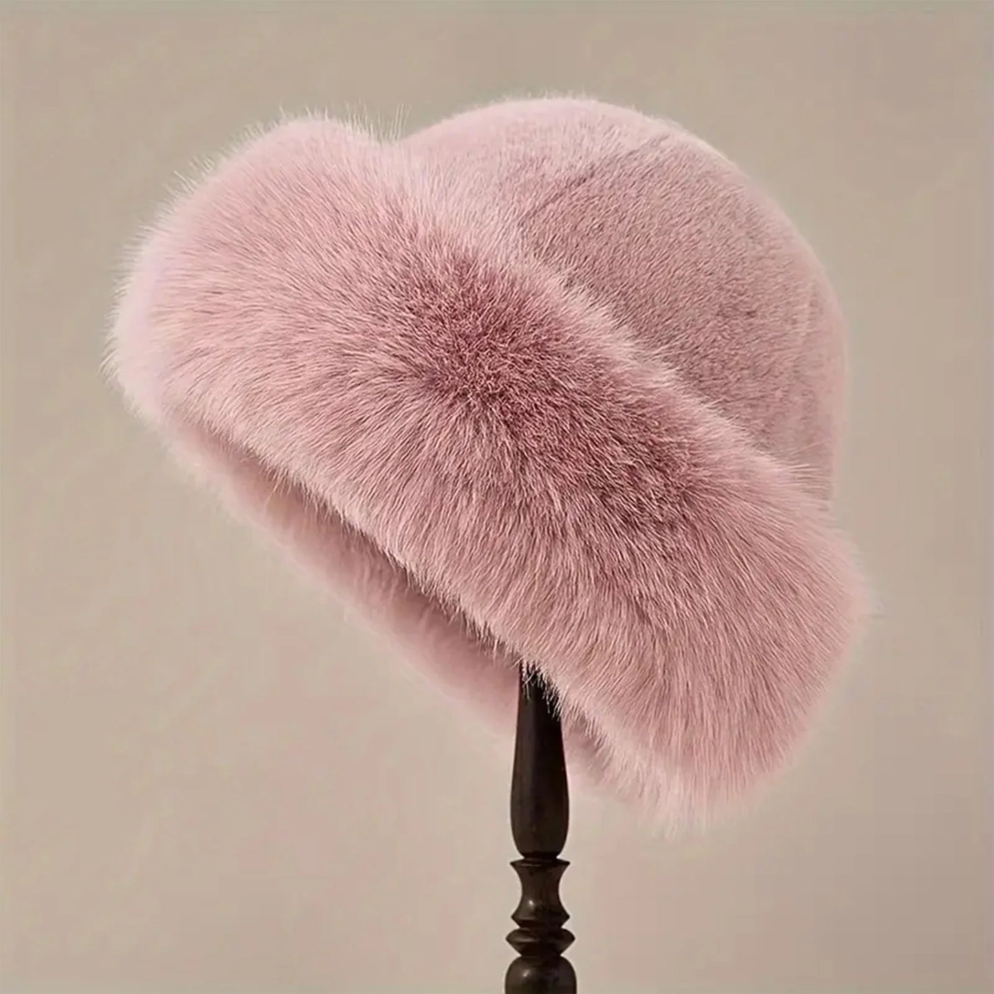 Thicken Plush Warm Fur Hat for Women