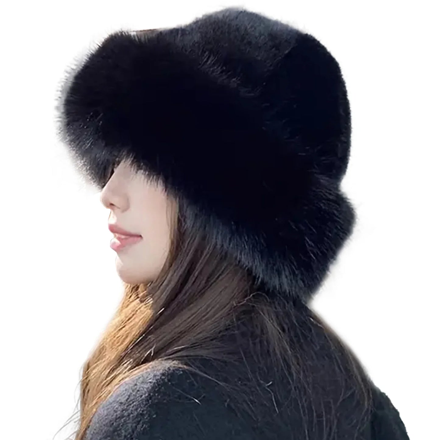 Thicken Plush Warm Fur Hat for Women