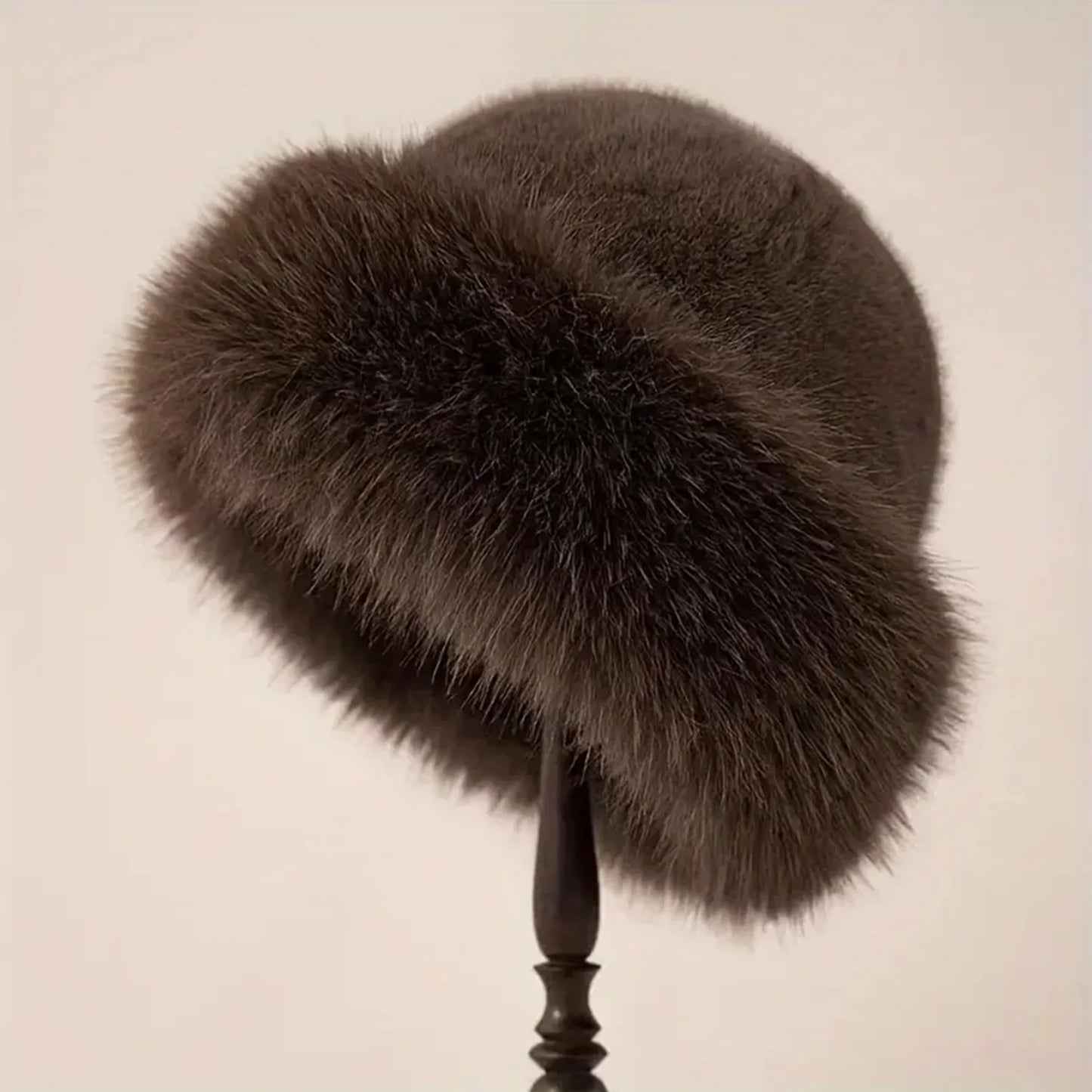 Thicken Plush Warm Fur Hat for Women