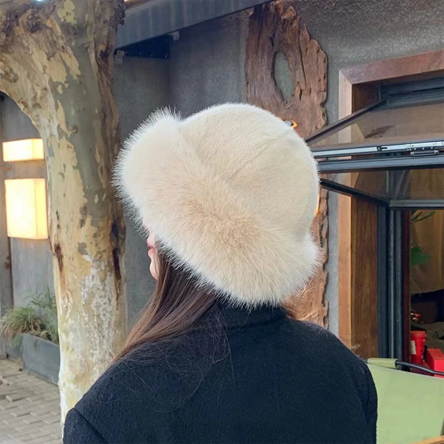 Thicken Plush Warm Fur Hat for Women