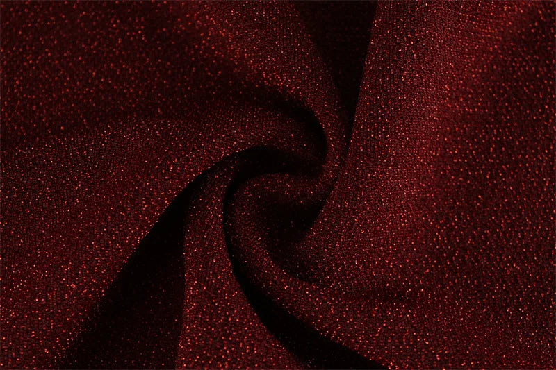 Elegant Red Sequin Long Dress