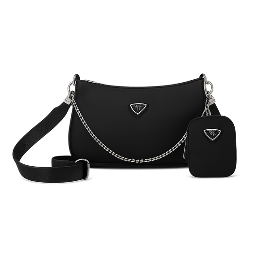 Elegant Nylon Crossbody Bag - Versatile Fashion Statement
