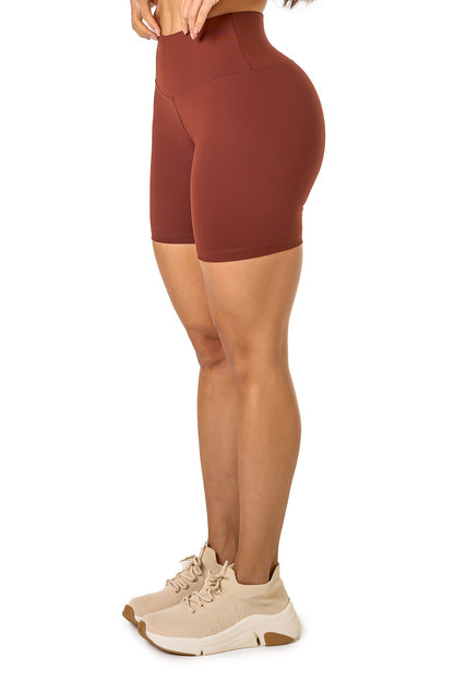 Basic Polyamide Shorts - Dark Brown