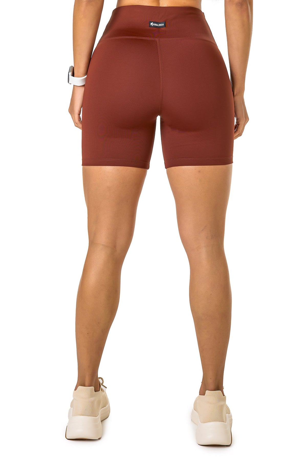 Basic Polyamide Shorts - Dark Brown
