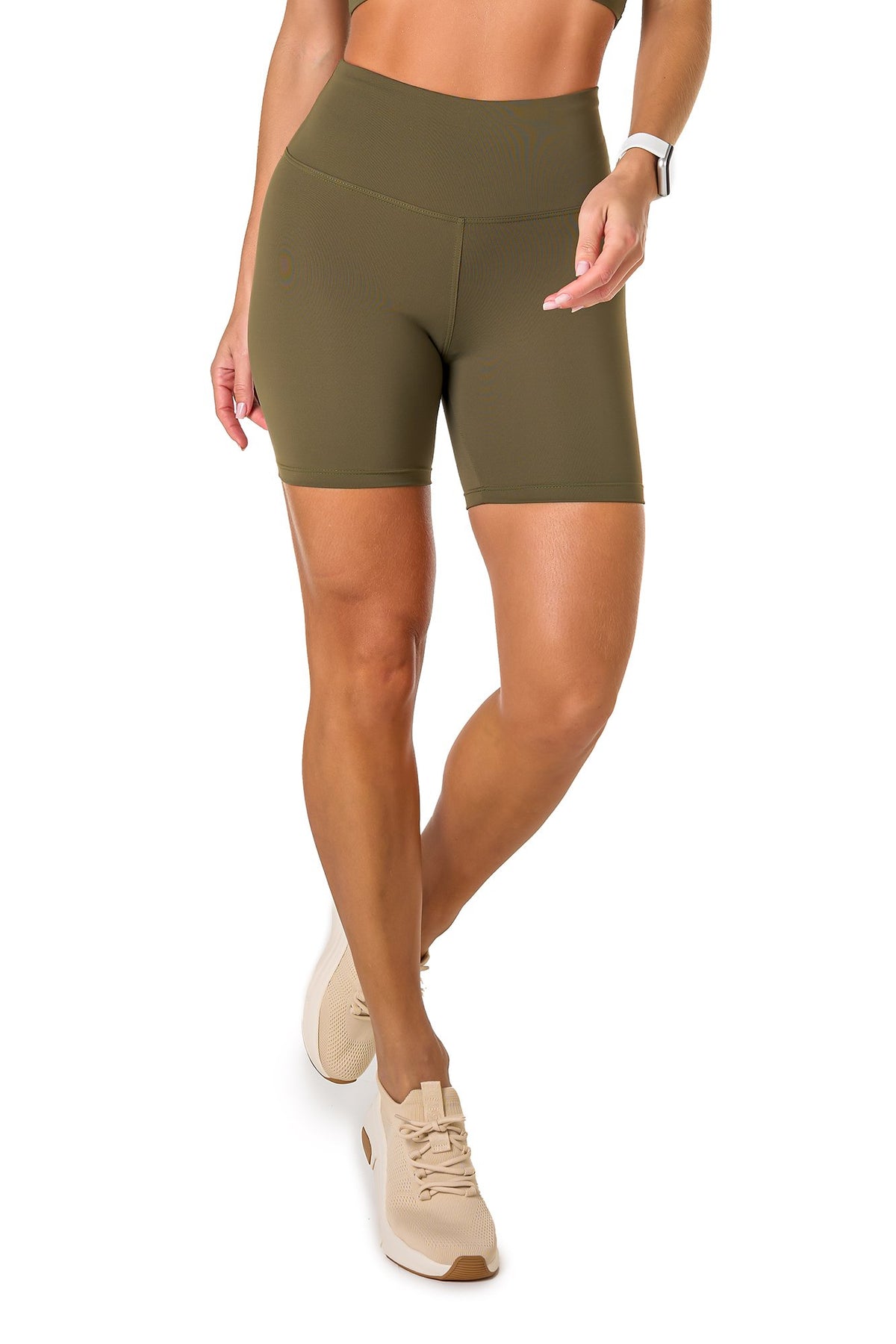 Basic Polyamide Shorts - Green