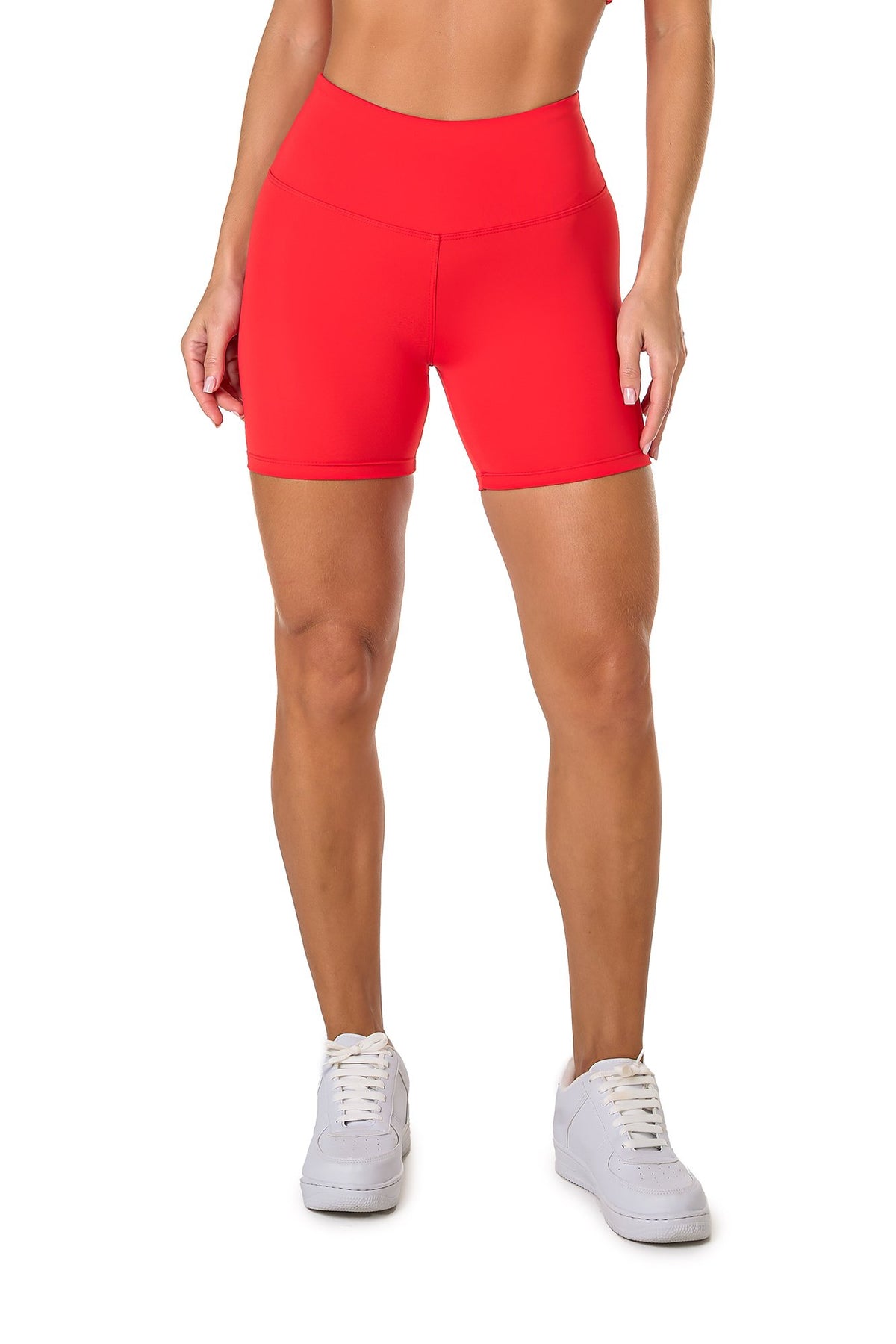 Basic Polyamide Shorts - Red