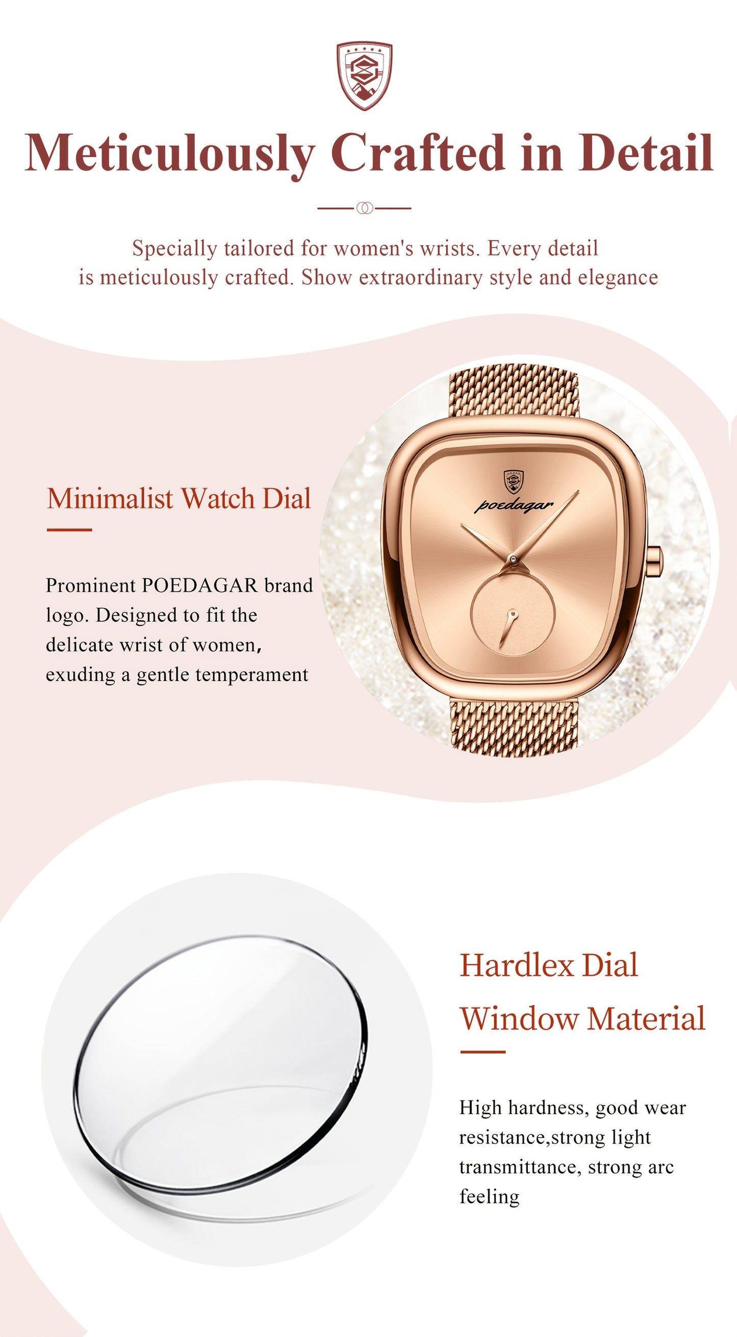 *AVELI VACATION LIMITED OFFER* Poedagar Elegant 's Quartz Watch {Buy One, Get Two}