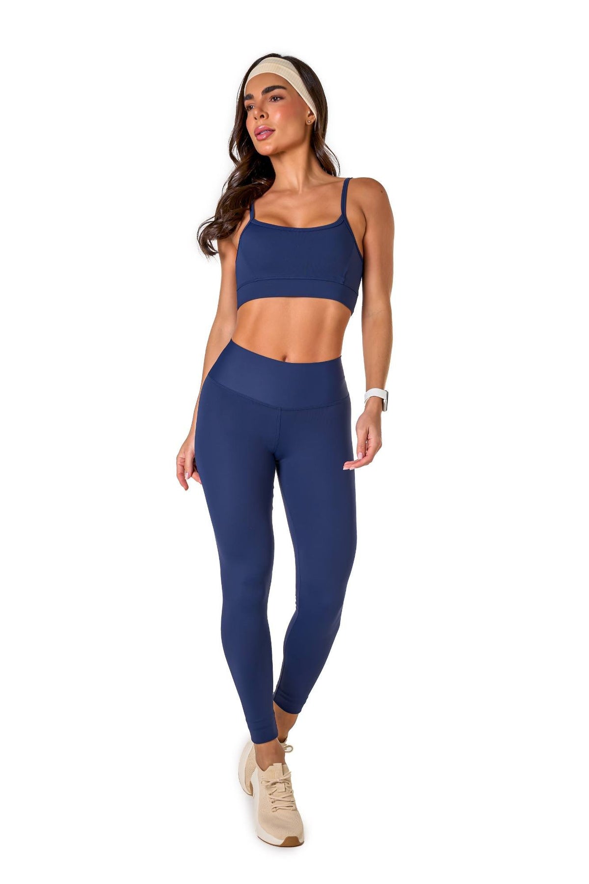 Basic Polyamide Leggings - Navy