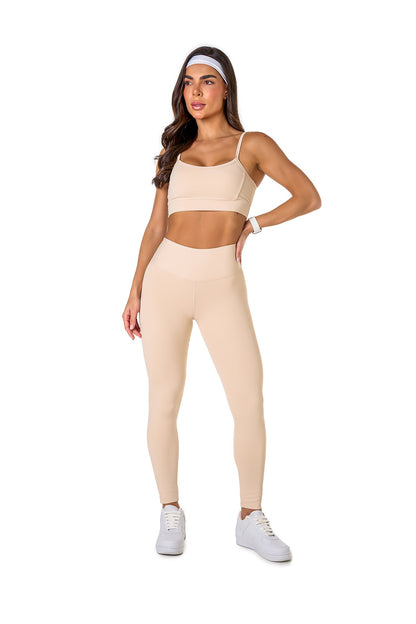 Basic Polyamide Leggings - Off White