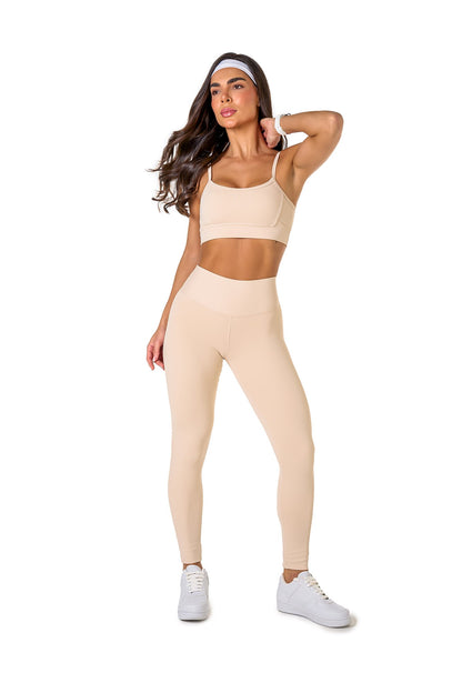 Basic Polyamide Sports Bra - Off White