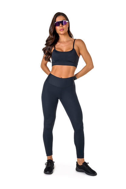 Basic Polyamide Sports Bra - Black