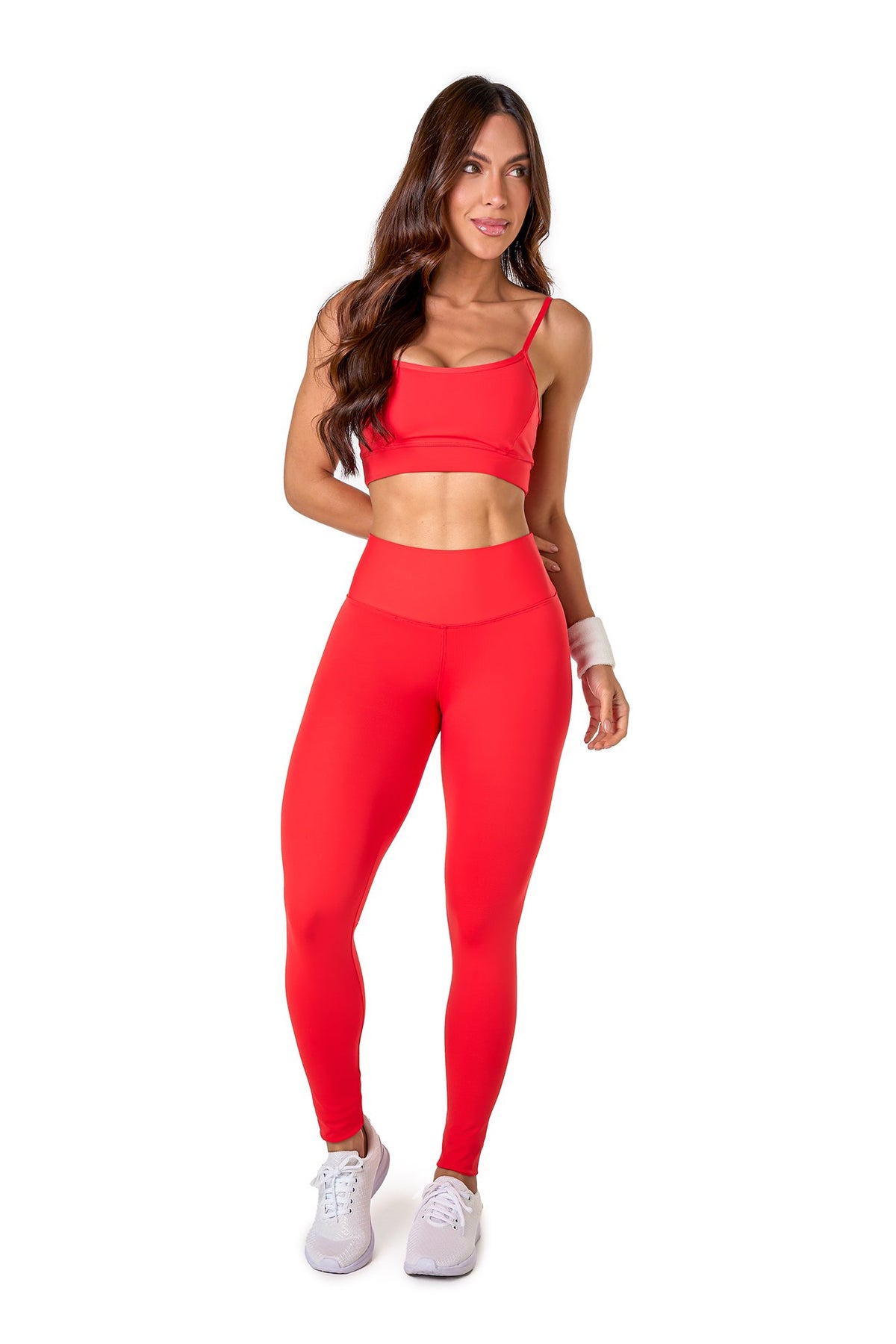 Basic Polyamide Sports Bra - Red