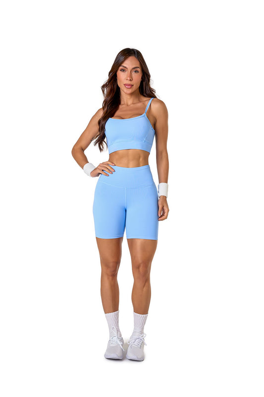 Basic Polyamide Shorts Set - Light Blue