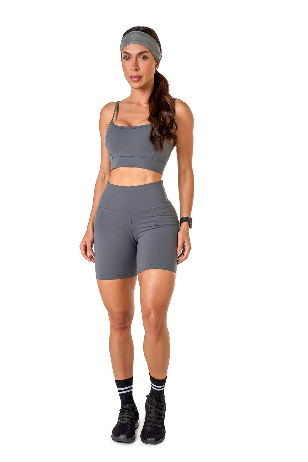 Basic Polyamide Shorts Set - Grey