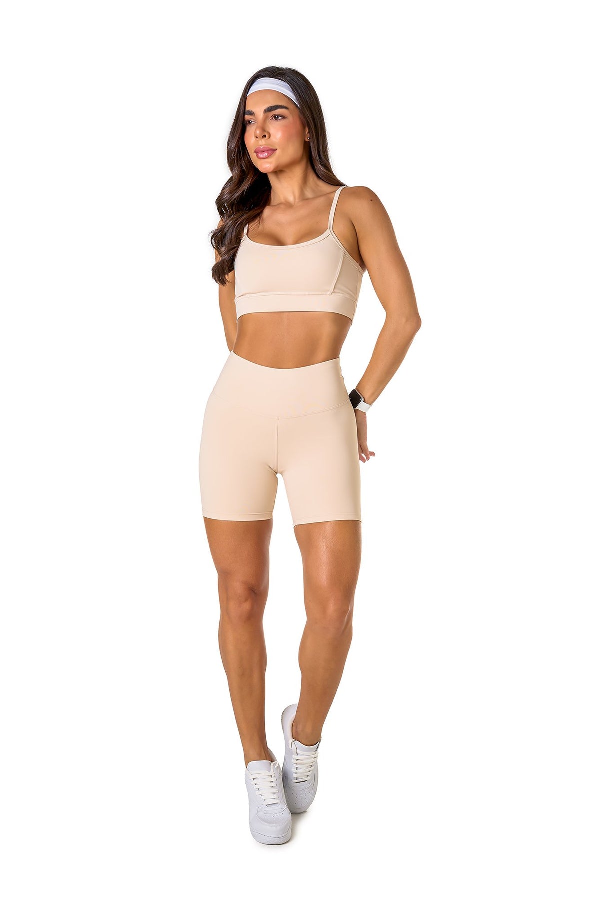 Basic Polyamide Sports Bra - Off White