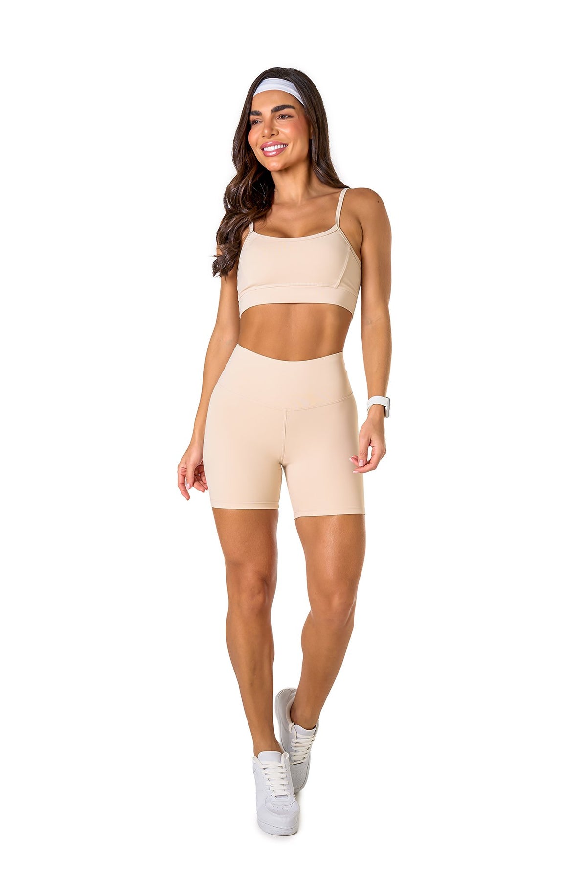 Basic Polyamide Shorts Set - Off White