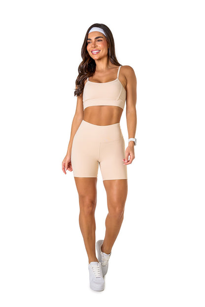 Basic Polyamide Shorts Set - Off White