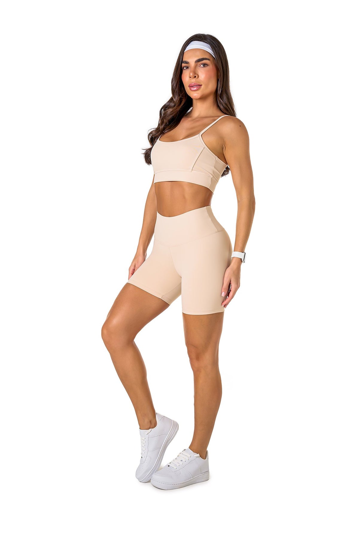 Basic Polyamide Shorts Set - Off White