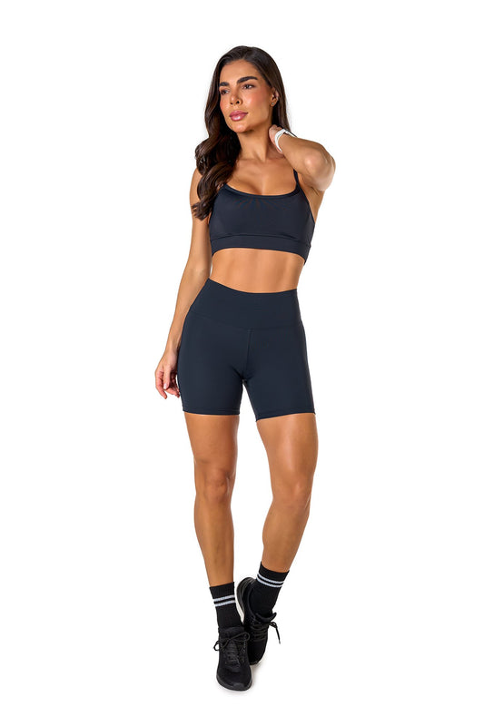 Basic Polyamide Shorts Set - Black