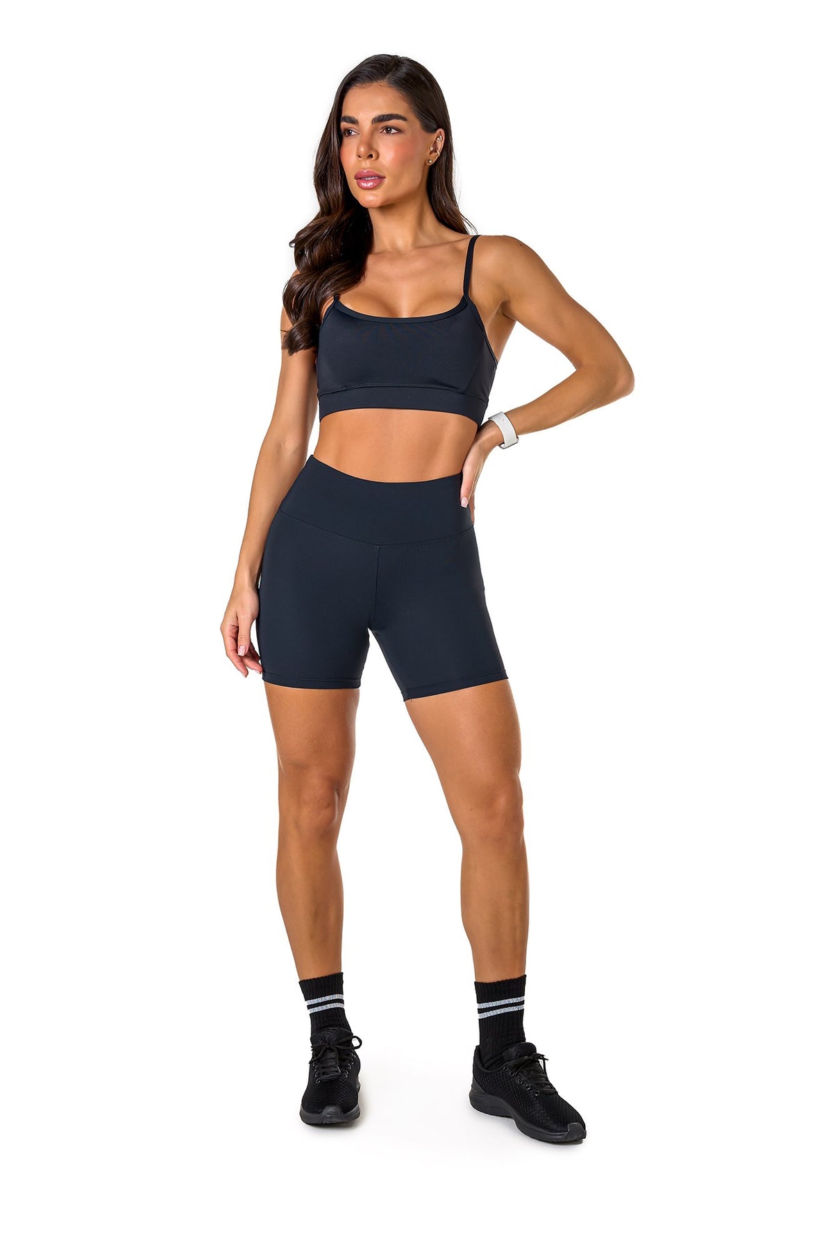 Basic Polyamide Shorts - Black