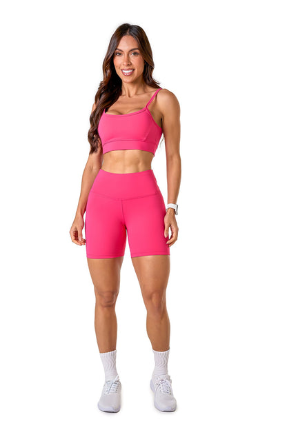 Basic Polyamide Sports Bra - Pink