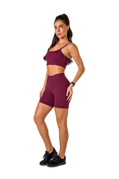 Basic Polyamide Shorts Set - Purple