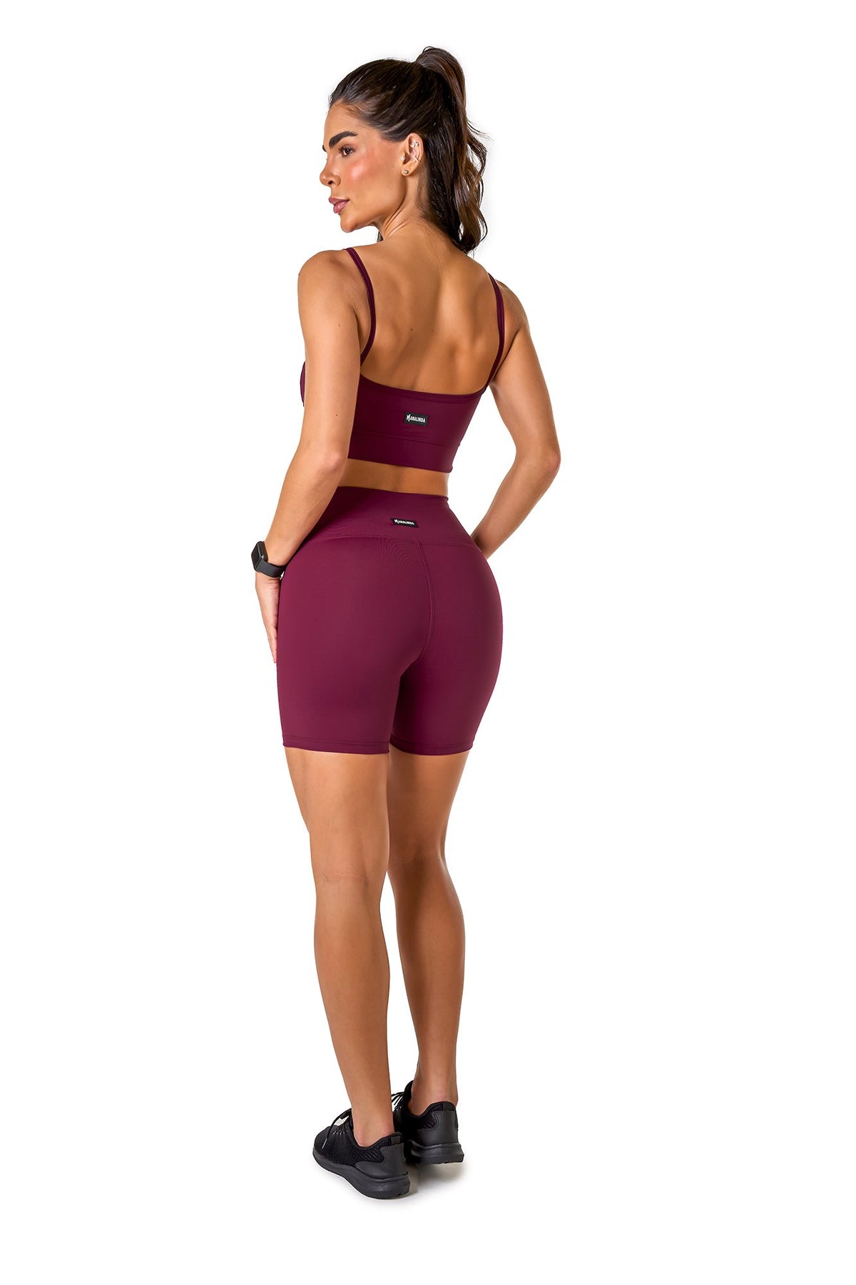 Basic Polyamide Shorts Set - Purple