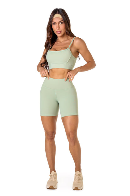 Basic Polyamide Shorts - Light Green