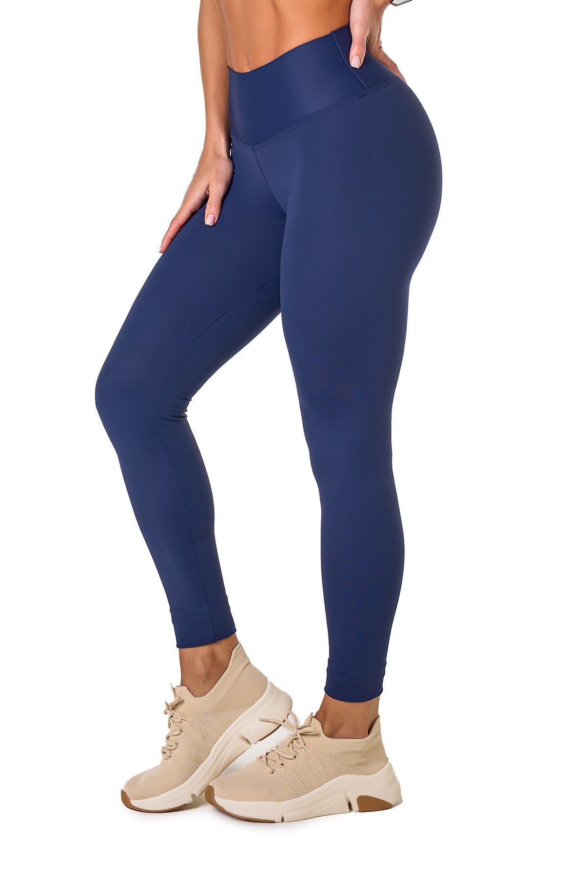 Basic Polyamide Leggings - Navy